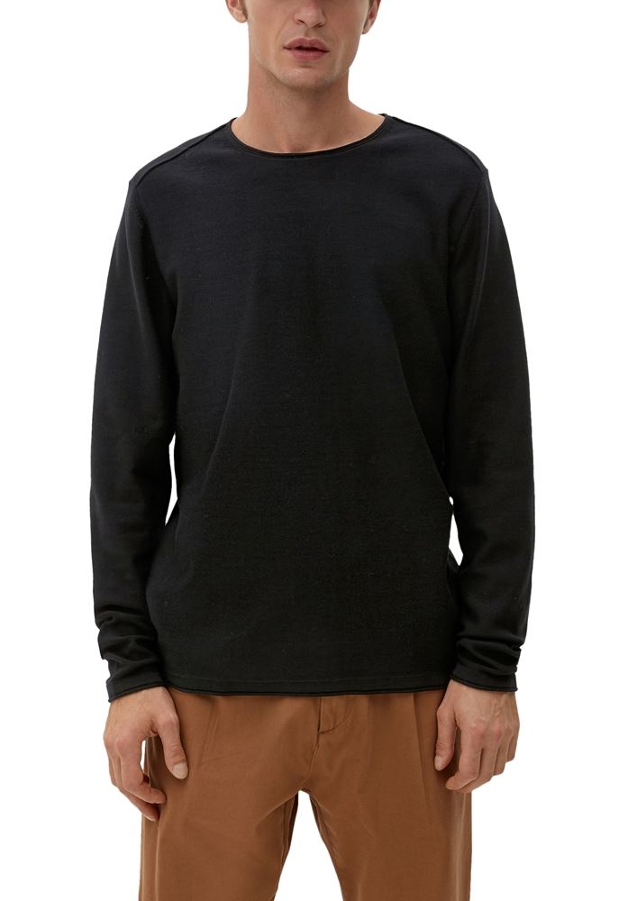 s.Oliver Pullover mit Rollsaumblende S22 2124525 