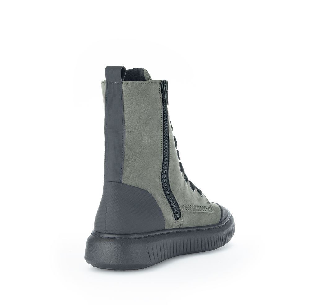 Gabor Damen Winterstiefelette  COMFORT-Mehrweite OPTIFIT-Wechselfußbett warm gefüttert grün S22 96.514.33 