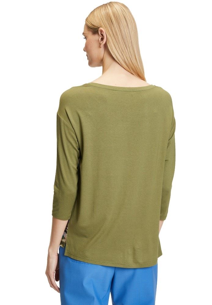 Betty Barclay Blusenshirt 3/4 Arm U - Boot Floral khaki S12 22462989 