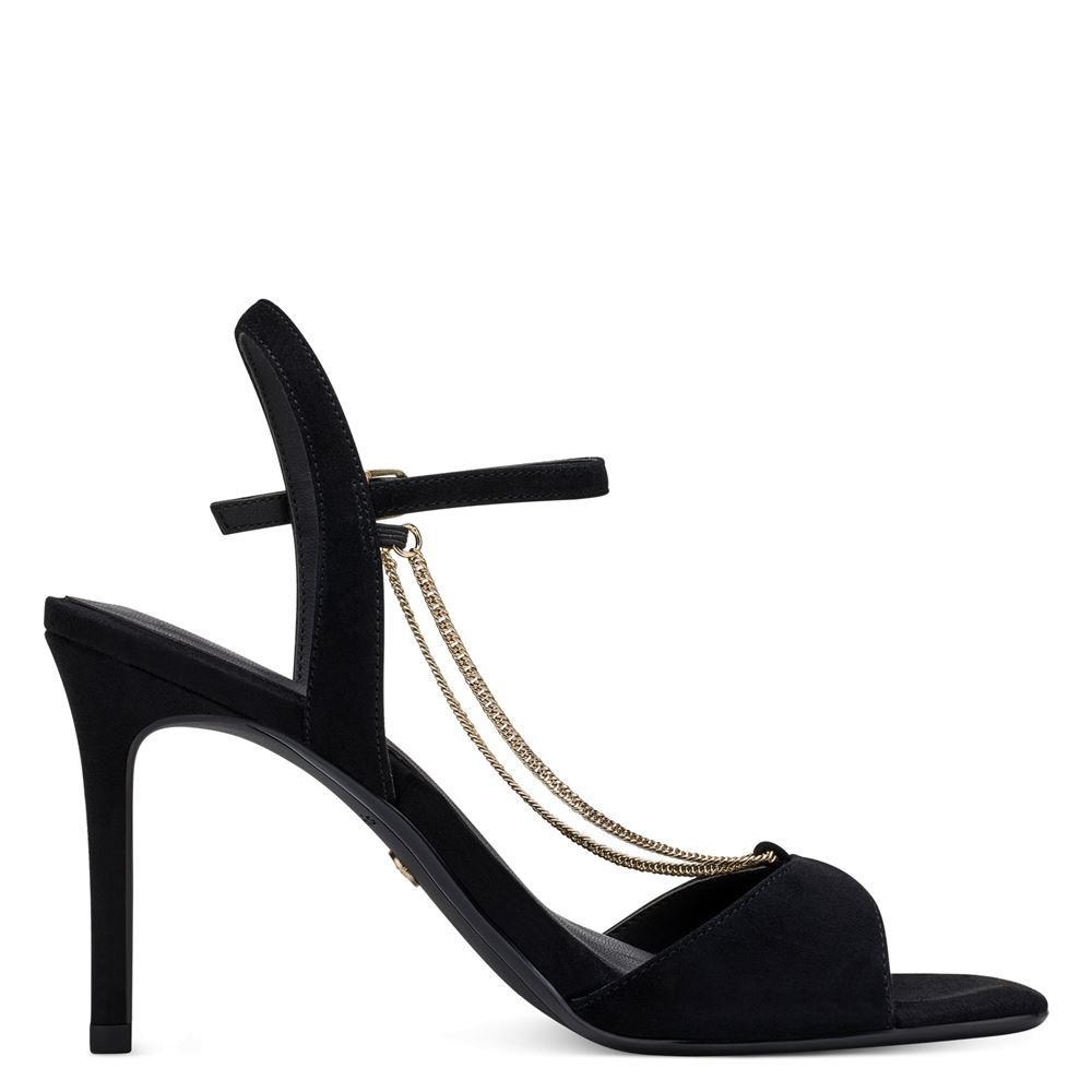Tamaris Ledersandalette schwarz S13 1-1-28004-20 