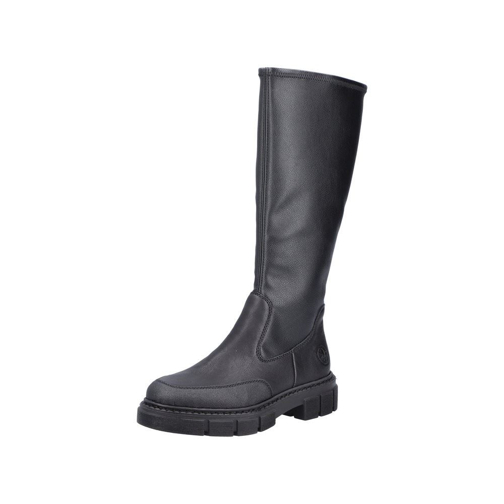 Rieker Antistress Damen Langschaftstiefel schwarz S22 M3891-00 40 | schwarz/schwarz | F