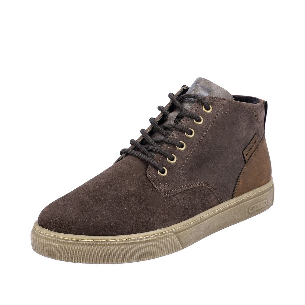 Rieker Evolution Herren Schnürboots Schnürstiefel Rauleder Wechselfußbett grau S23 U0762-45 