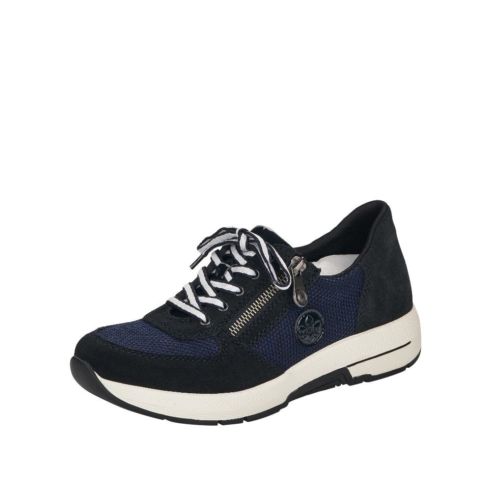 Rieker Antistress Schnürschuh Sneaker blau S12 N8451-14 38 | pazifik/marine/ | F