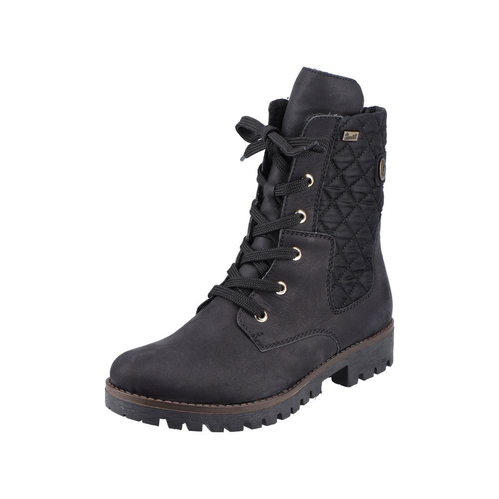 Rieker Antistress Schnürboot TEX- Membran schwarz S21  78523-01 