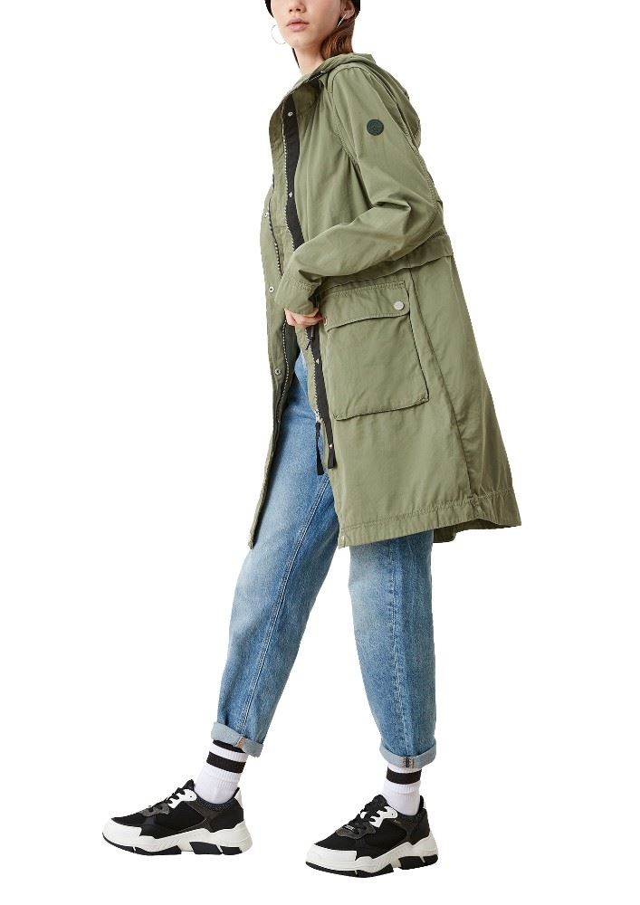 QS designed by Mantel Parka Cargo- Look grün blau S12  2109535 M | 7815 khaki/oliv | 