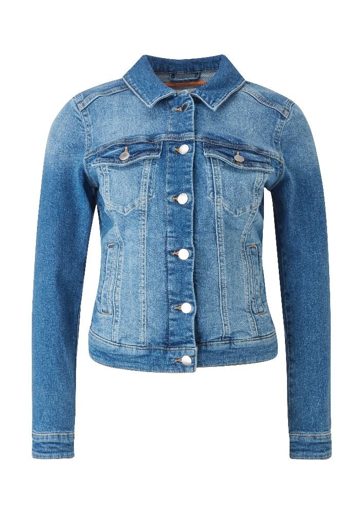 QS designed by Jacke aus Stretchdenim 2111544 XS | 56Z6 blue stret | 
