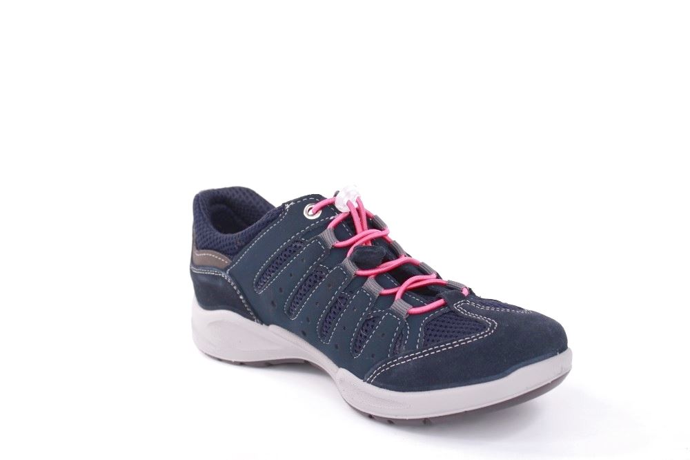 IMAC Damen Halbschuh Wanderschuh Schnellschnürung blau grau S12 156650 36 | blu/blu | 