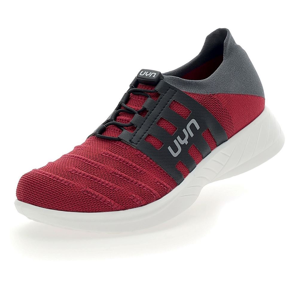 UYN 3D RIBS TUNE Damen Schuh Sneaker Merinowolle grün, rot S13  Y100052-93 
