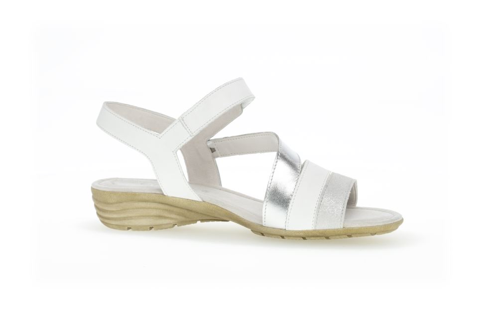 Gabor Sandale Riemchen weiß 24.551.61 4,5 | ice/weiss | 