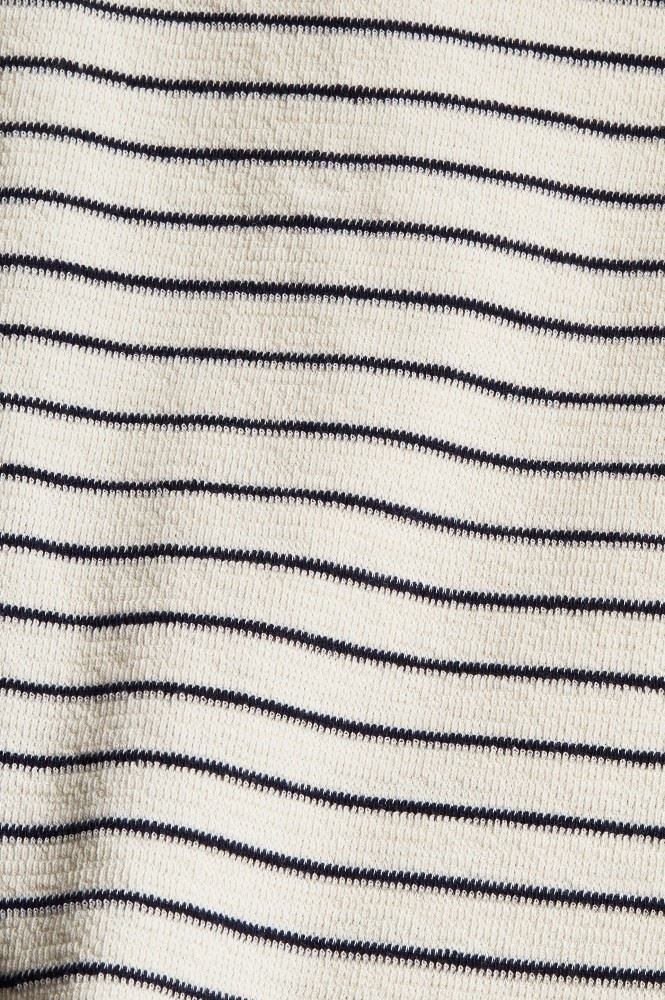 ESPRIT Longsleeve Langarmshirt Knopfleiste gestreift blau S12  022EE1K342 S | E400 NAVY | 