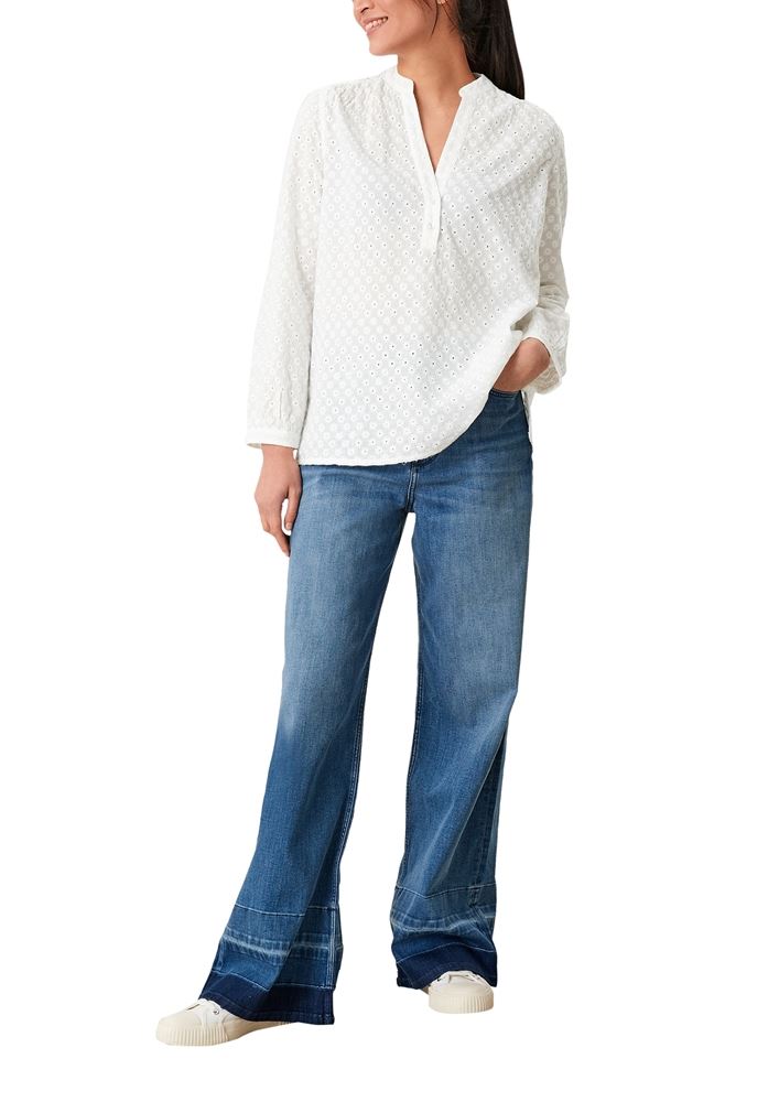 s.Oliver Tunikabluse Broderie Anglaise weiß S12  2111988 36 | 02L1 off-white | 