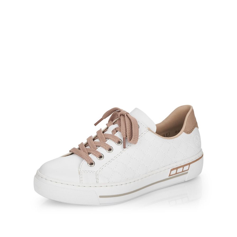 Rieker Antistress Damen Sneaker Schnürschuh Plateau- Sohle weiß S13 L88W2-80 