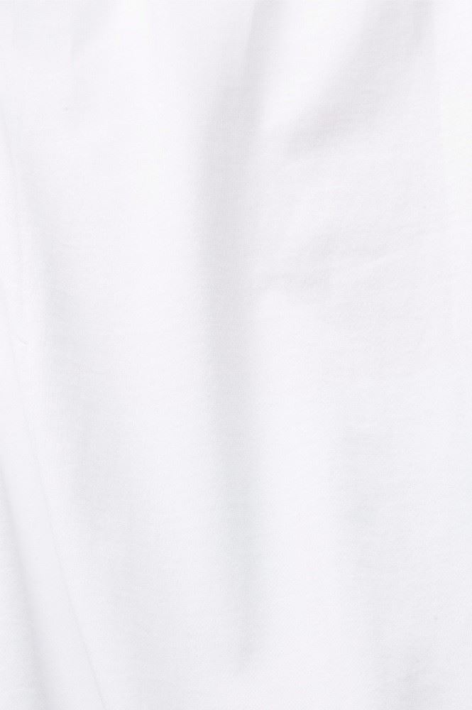 EDC Cropped T-Shirt Frontprint Rundhalsausschnitt weiß S12 062CC1K315 L | C100 WHITE | 