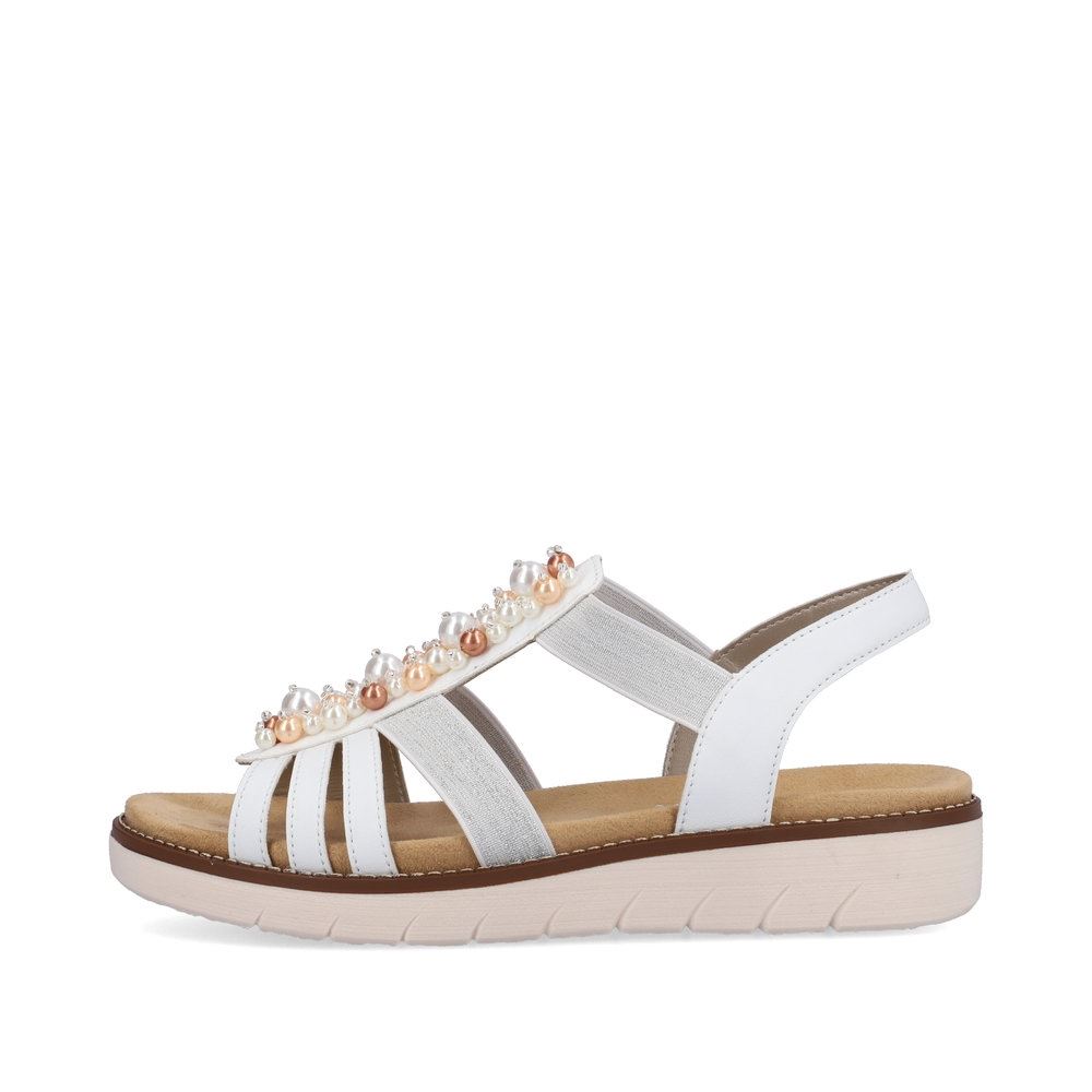 Remonte Damen Riemchensandalen edelweiß S13  D2047-80 39 | weiss/weiss-sil | F