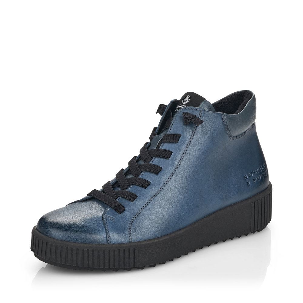 Remonte Stiefelette Boots Leder blau S21  R7995-14 