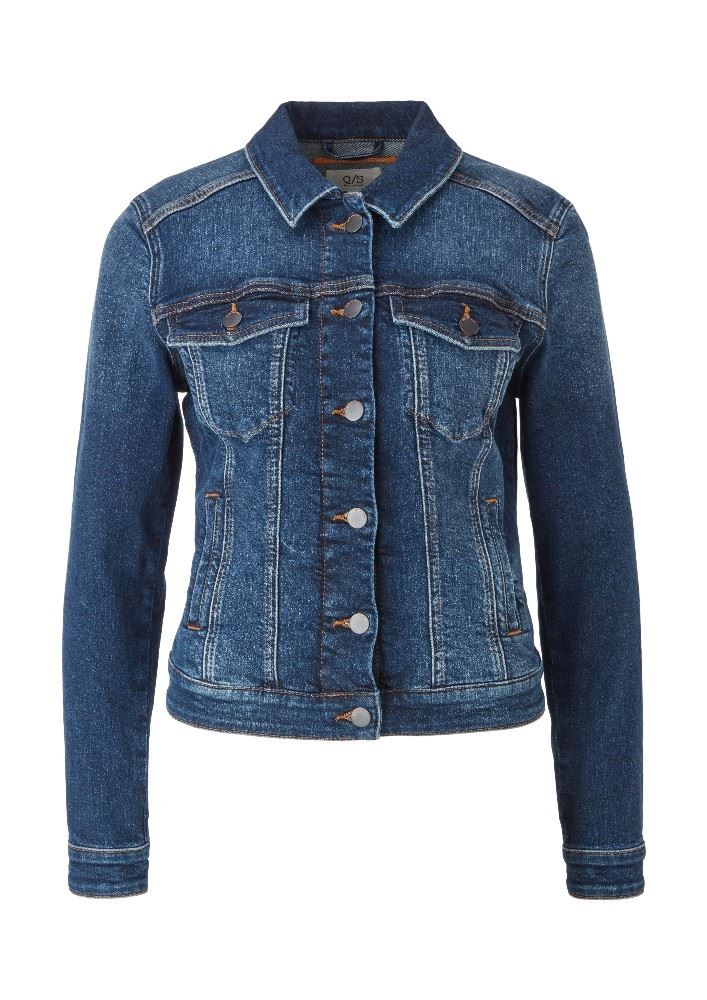 QS designed by Jacke aus Stretchdenim 2111544 