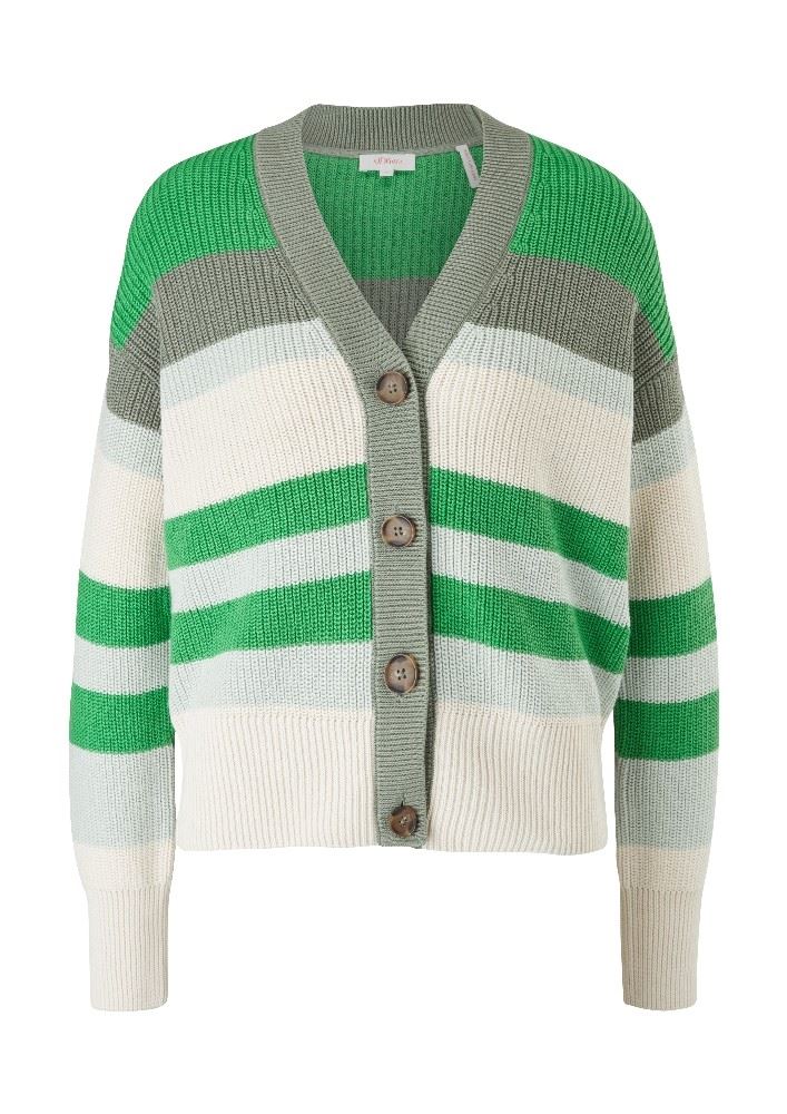 s.Oliver Cardigan mit Blockstreifen creme S12 2117576 