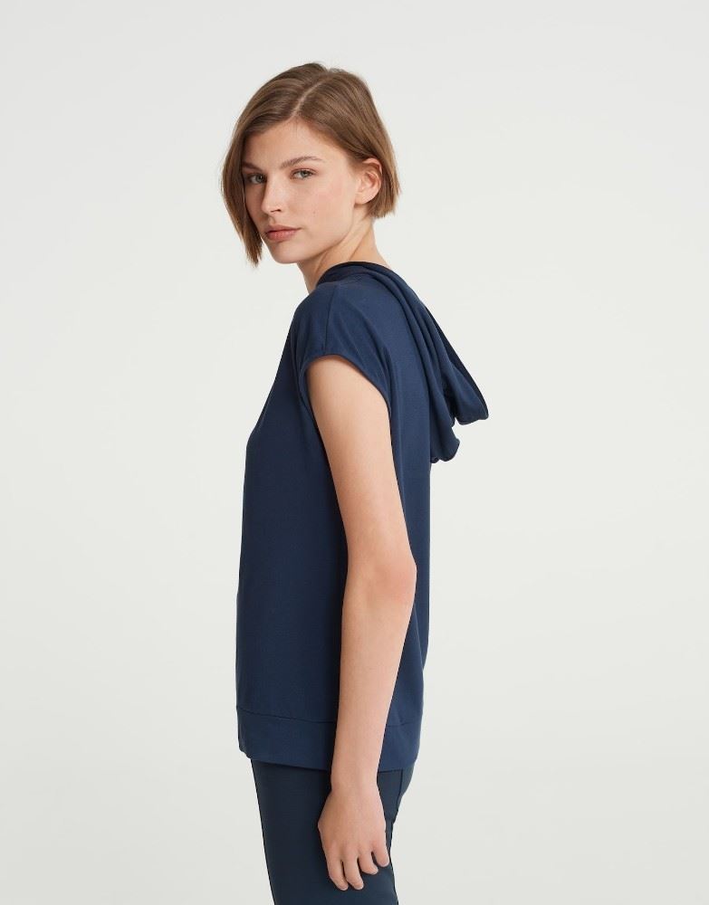 OPUS Shirt SASTATU Kapuze blau S22 246189269100 40 | 60007 blue shad | 