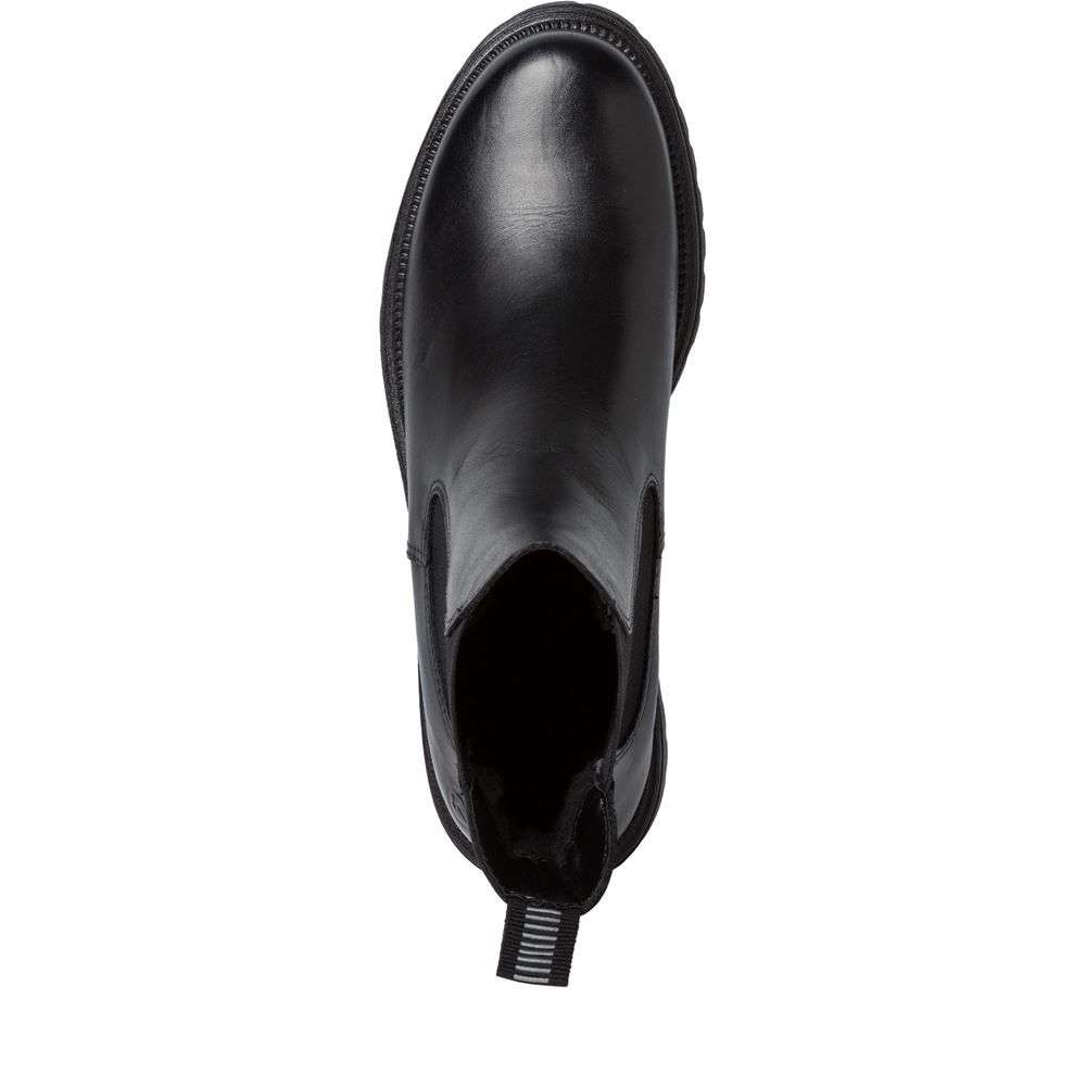 Tamaris Chelsea Boots Leder schwarz S23 1-25427-41 