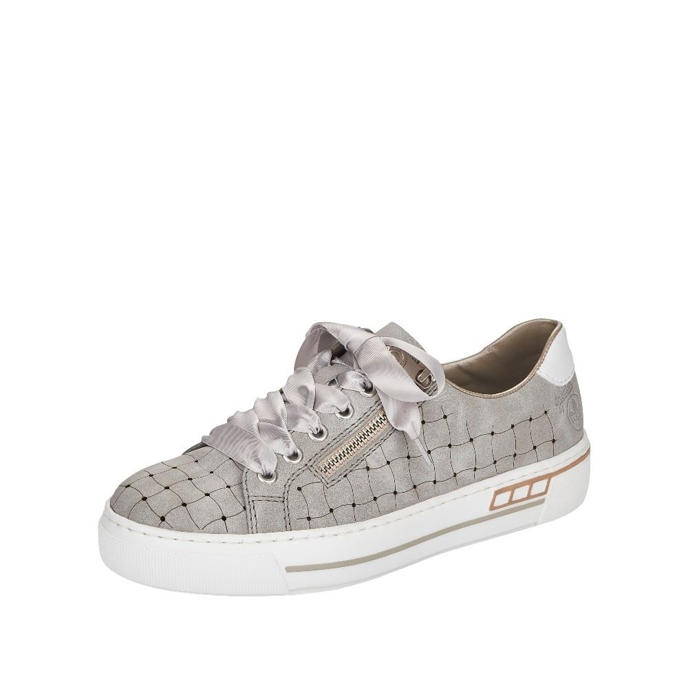 Rieker Antistress Damen Sneaker Plateausohle grafischer Print grau S12  L8811-40 