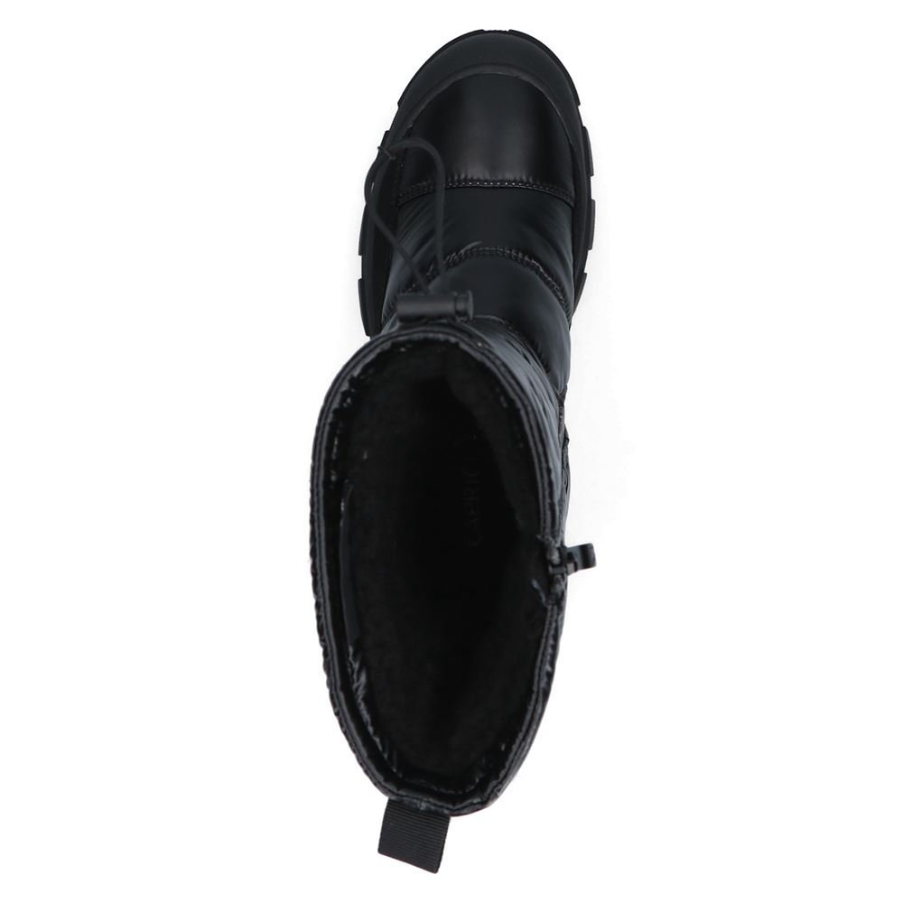 Caprice Damen Schlupfstiefel Warmfutter derbe Sohle schwarz S22 9-9-26444-29 36 | 019 BLACK COMB | 