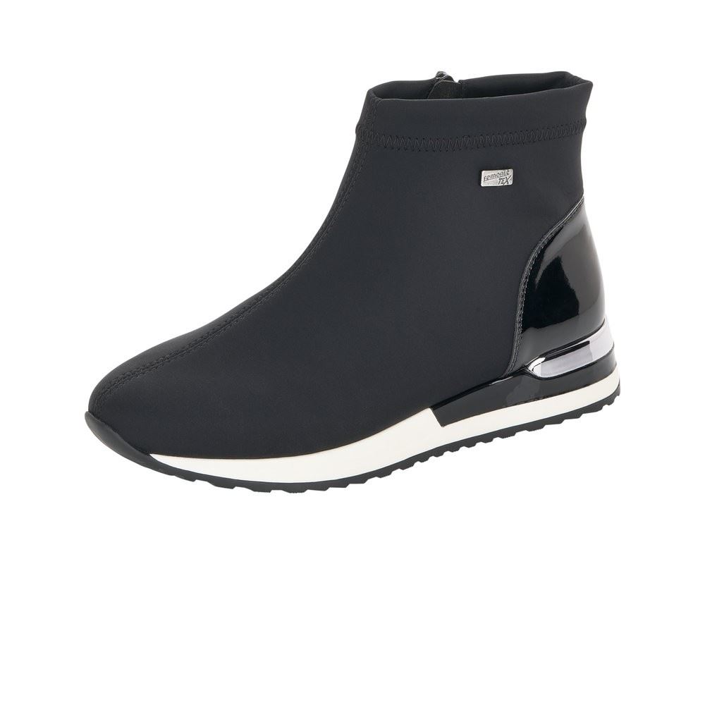Remonte Schnürstiefel Tex - Membran schwarz Wechselfußbett Reißverschluss R2571-02 40 | nero/schwarz | F