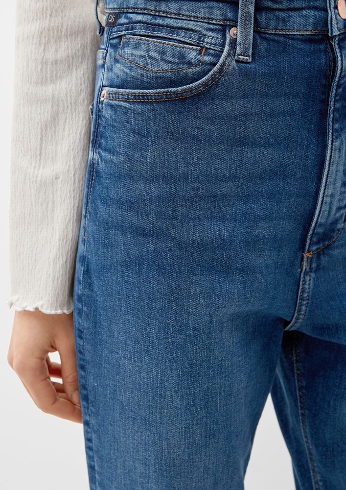 QS designed by Slim: Jeans mit Flared leg blau S13  2126856 