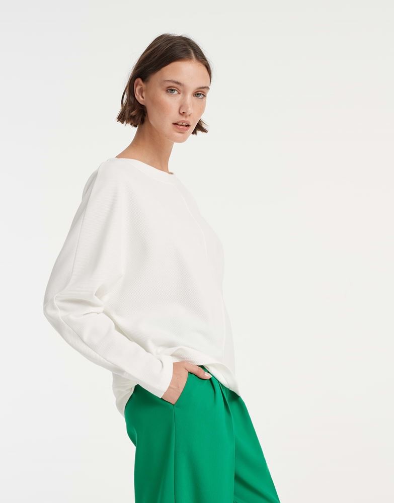 OPUS Sweater Gadna Fledermausärmel weiß S13 10129710989148 44 | 1004 milk | 