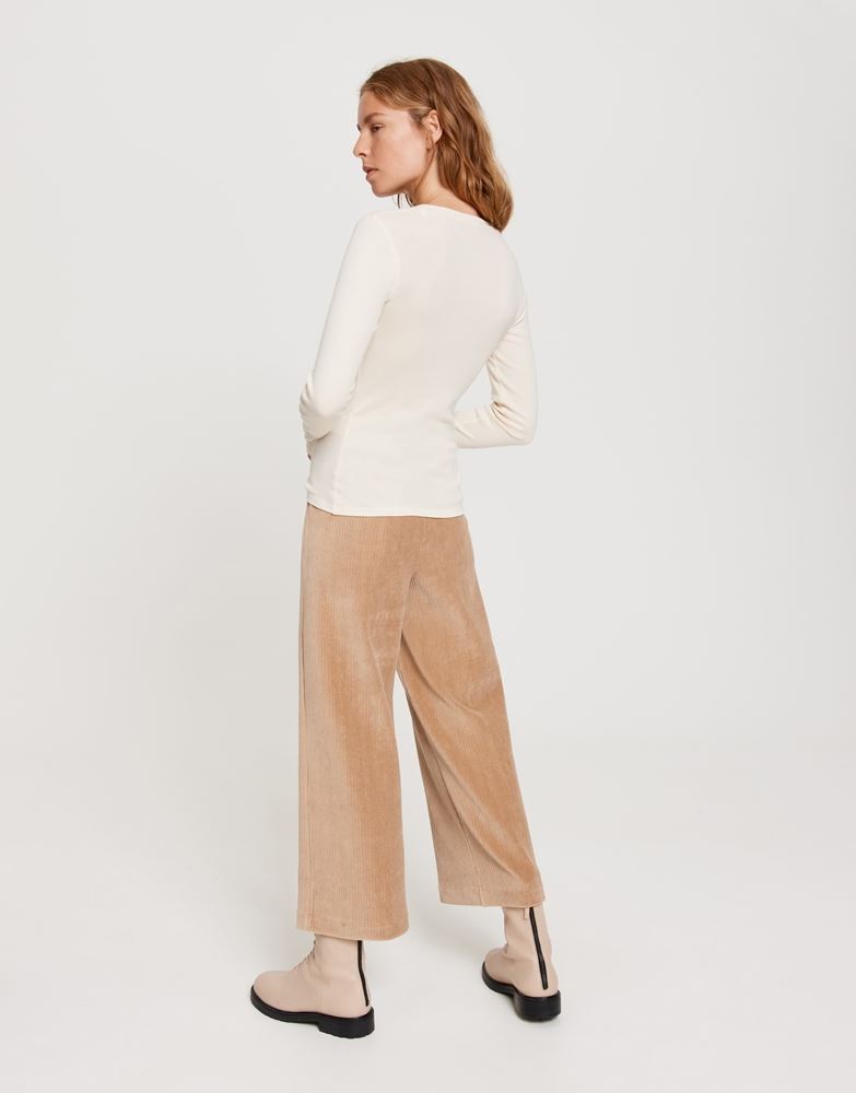 OPUS Shirt Sorana Langarm Rundhals creme S21  236879343 42 | 1006 soft cream | 