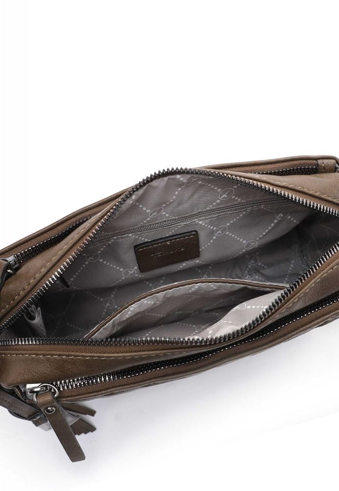 Tamaris Crossbody-Bag Umhängetache Julina Streifen- Design grün S22 32021,951 
