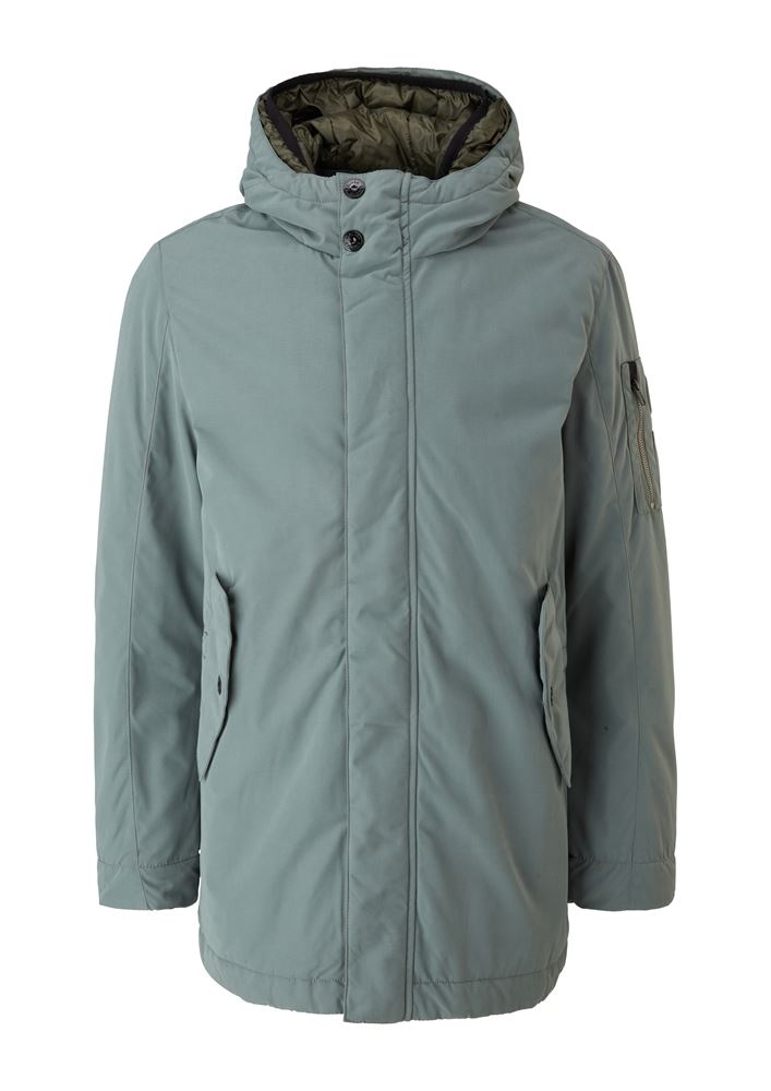 s.Oliver Jacke Parka Kapuze petrol blau S21 2065893 