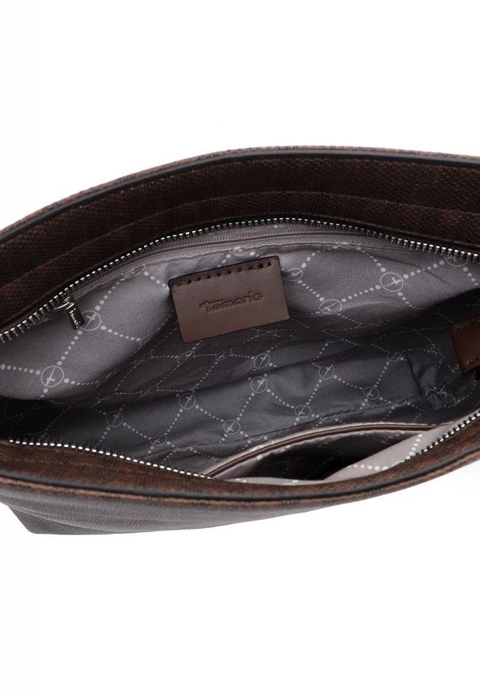 Tamaris Umhängetasche Crossbody- Bag Jody Allover- Logo- Print braun S22 31984,200 