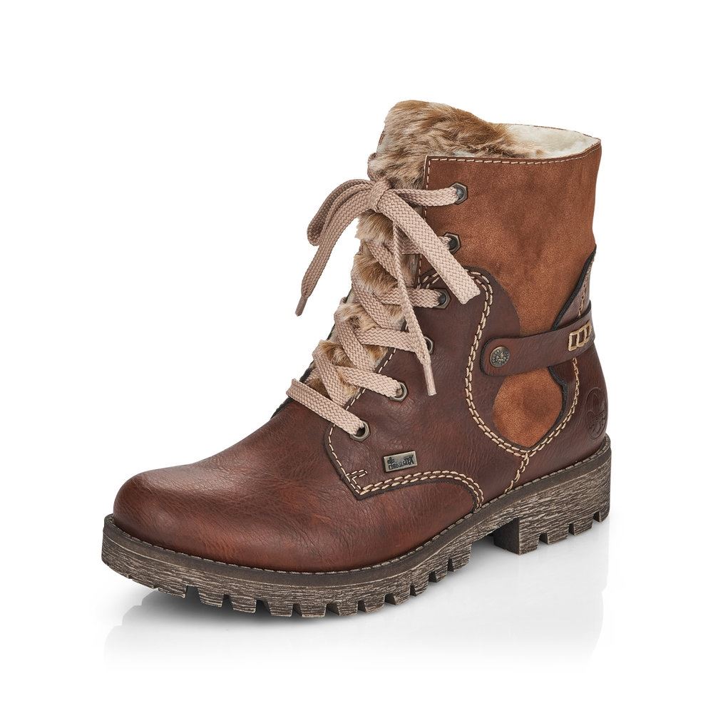 Rieker Antistress Schnürboot Schnürstiefel TEX- Membran braun S21 785G1-23 