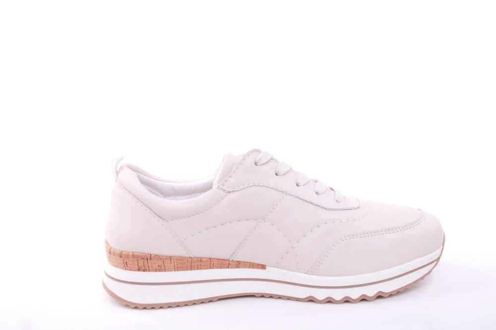 ACO Damen Sneaker CLAIRE 21 Leder Wechselfußbett S12 beige 1207/10231 