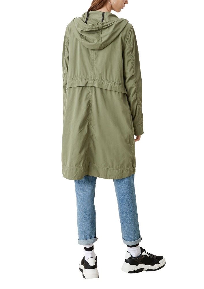 QS designed by Mantel Parka Cargo- Look grün blau S12  2109535 