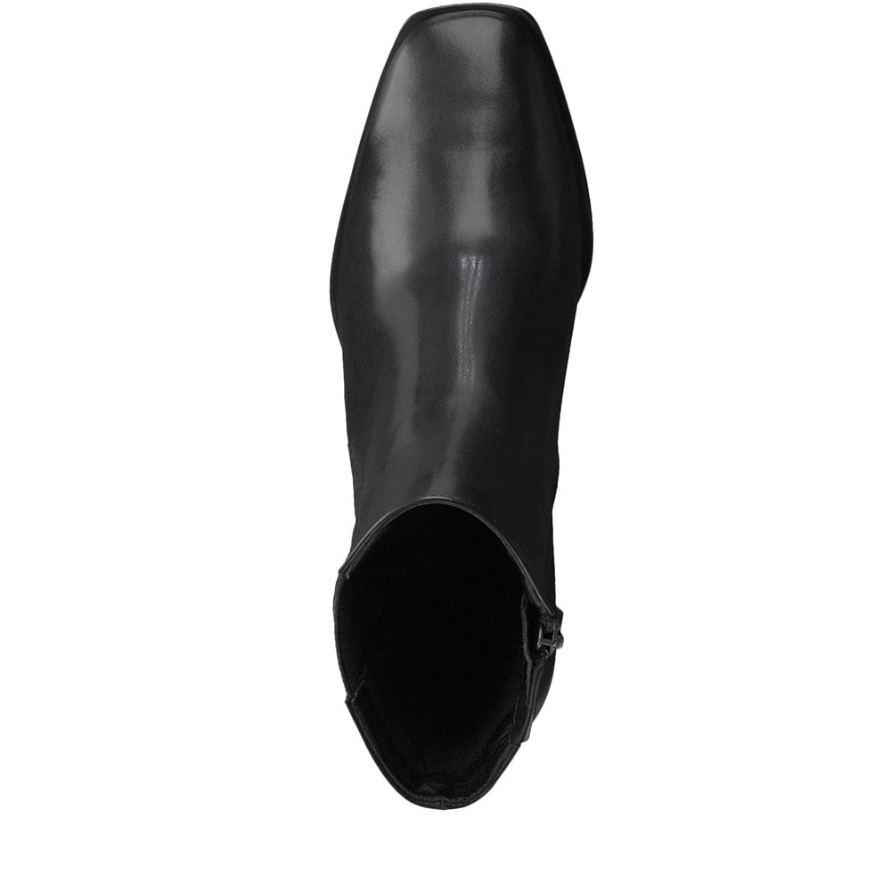 Tamaris Stiefelette Leder TOUCHit-Fußbett ANTISHOKK schwarz S22  1-1-25361-29 39 | 001 BLACK | 