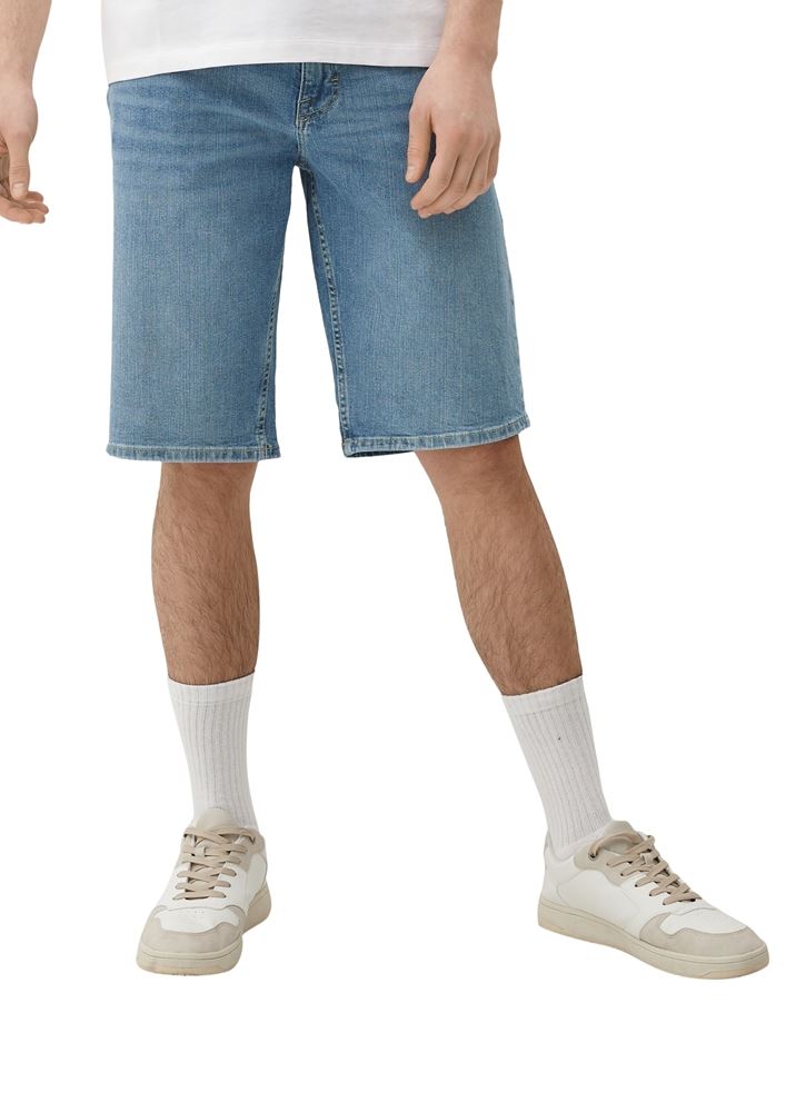 QS deigned by Regular: Herren Denimshorts aus Baumwollstretch blau S13  2133044 