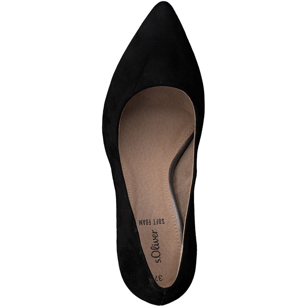 s.Oliver Damen Pumps klassisch schwarz S22 5-5-22411-39 