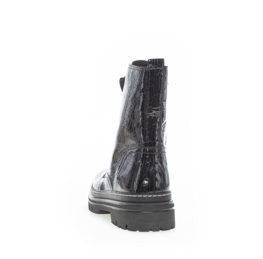 Gabor Schnürstiefelette schwarz S21 71.721.90 5,5 | schwarz (weiss) | F