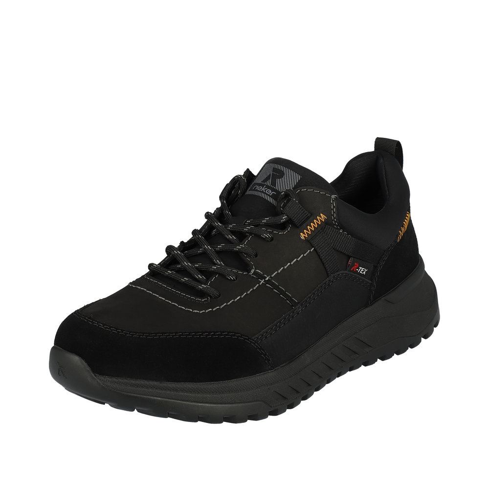 Rieker Evolution Herren Sneaker Rauleder TEX- Membran Wechselfußbett Komfortweite schwarz S23 U0100-00 