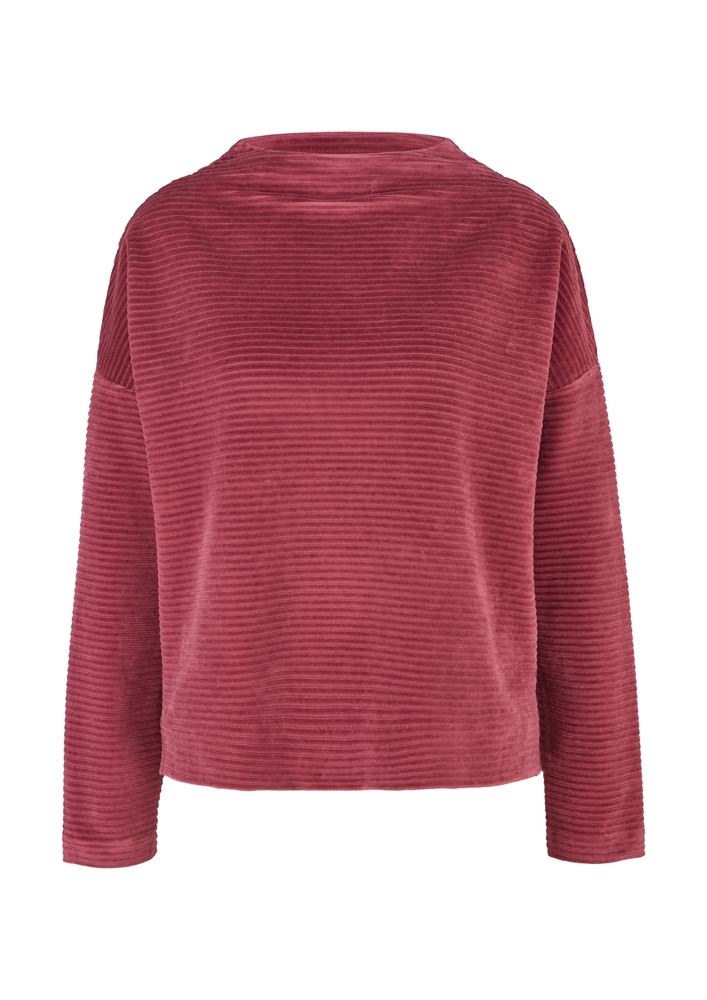 s.Oliver Langarmshirt mit Cord Struktur rot  S21 2106950 