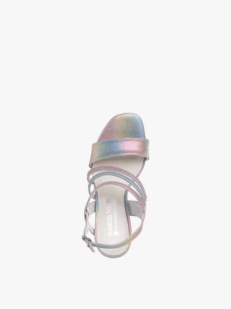 Marco Tozzi Sandalette rainbow metallic S13  2-2-88304-20 