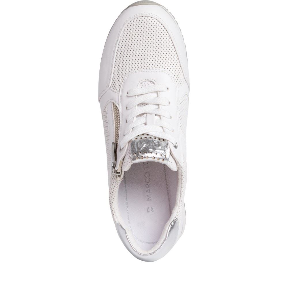 MARCO TOZZI Damen Sneaker Reißverschluss weiß  S12  2-2-23782-28 