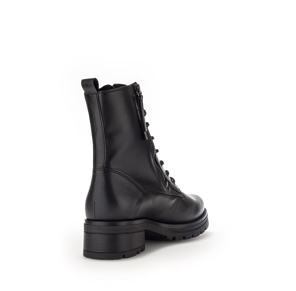 Gabor Biker Boots Leder Wechselfußbett schwarz S23 32.785.87 