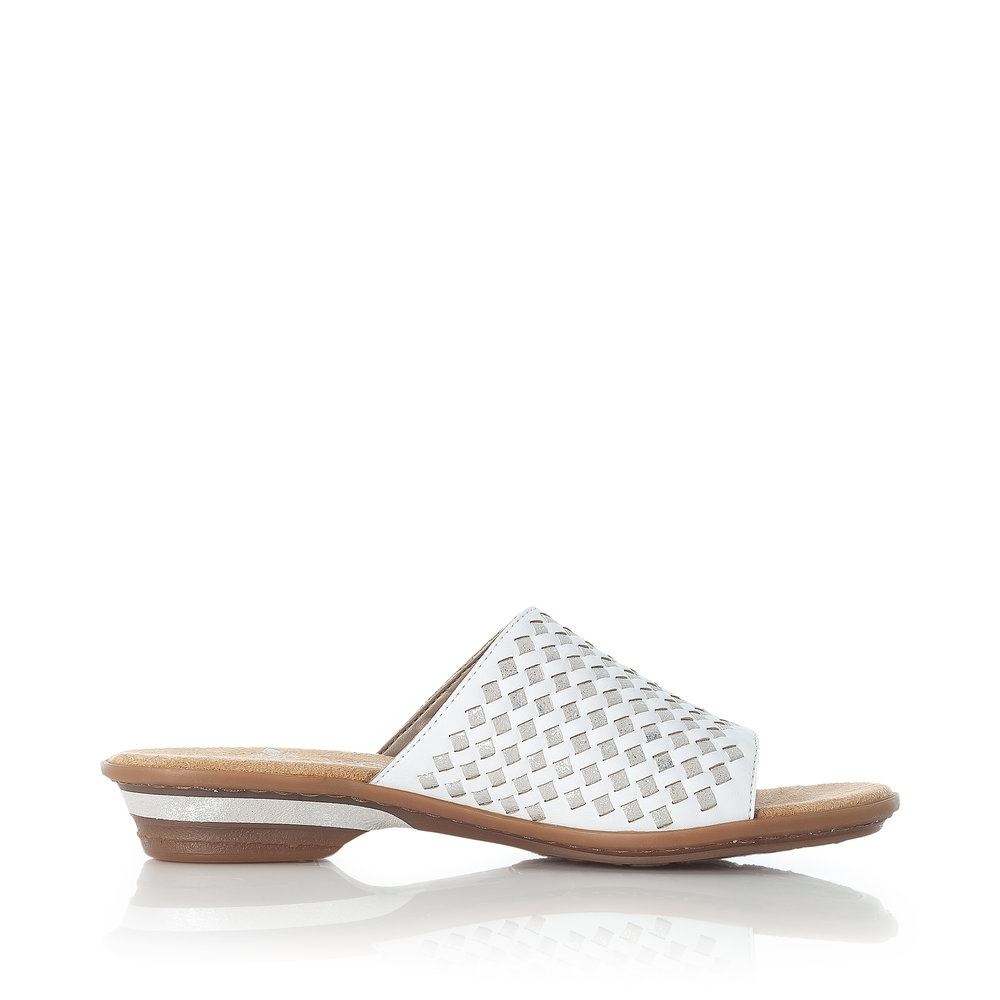 Rieker Pantolette Antistress weiß 63498-80 