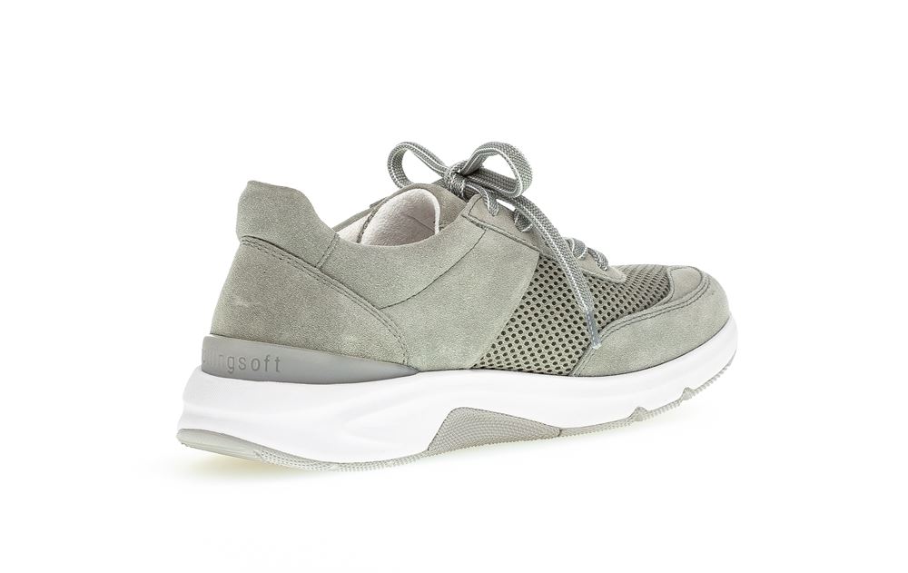 Gabor rollingsoft Damen Sneaker low Materialmix grün S13 26.897.41 
