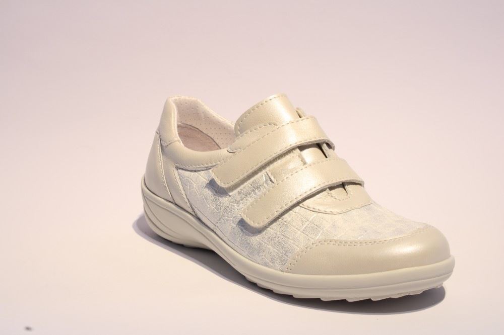 ACO Halbschuh Klettverschluss NANI weiß 204/8489 41 | 290 ice | 