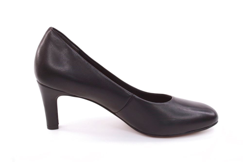 Tamaris Pumps Leder TOUCHit Fußbett schwarz S12  1-1-22454-29 39 | 003 BLACK LEATH | 