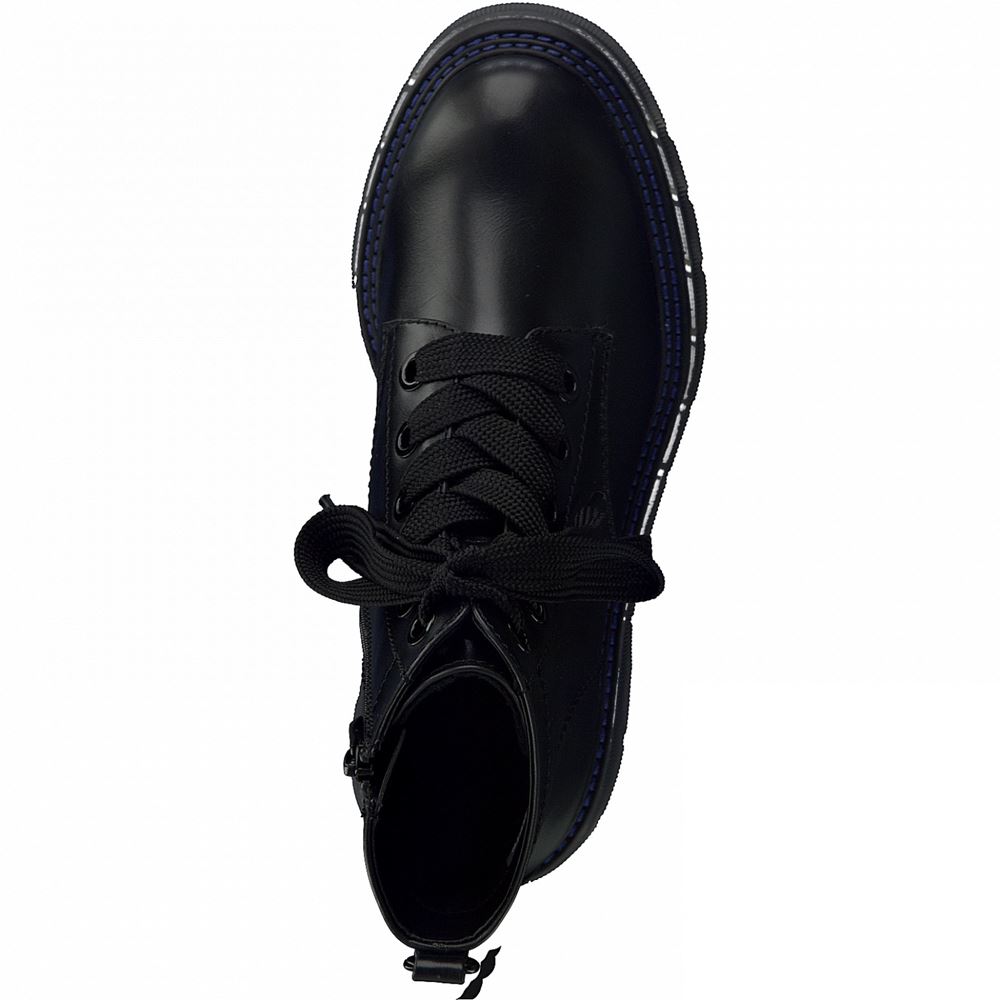 Tamaris Stiefelette Schnürschuh schwarz S21  1-1-25222-27 