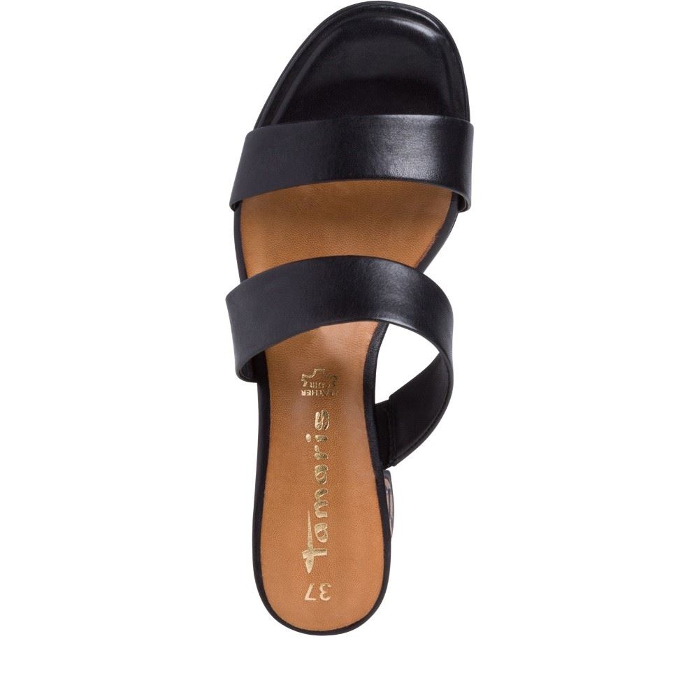 Tamaris Pantolette Blockabsatz schwarz 1-1-27203-26 